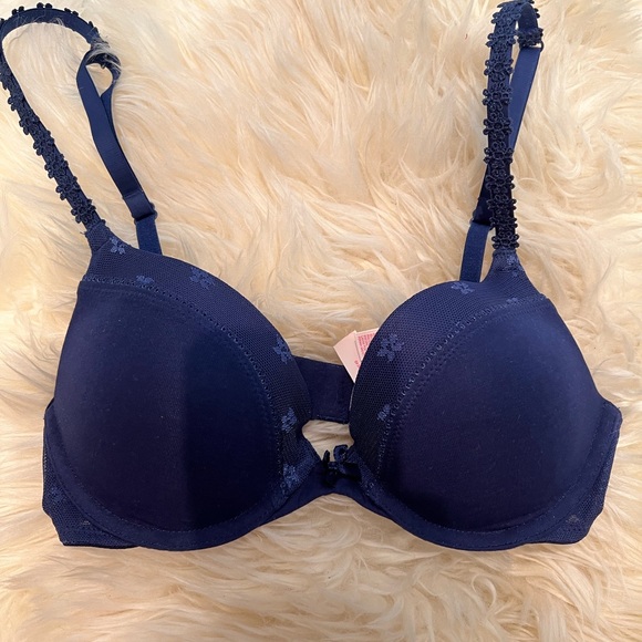 Victoria’s Secret Blue Push Up Bra Cotton - Picture 5 of 8